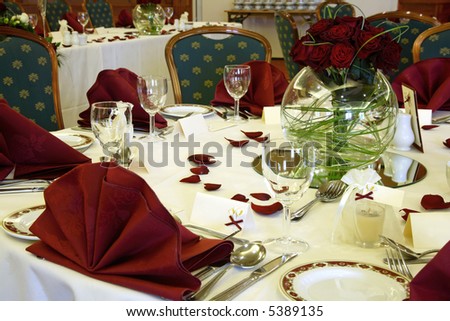 stock photo Elegant wedding table