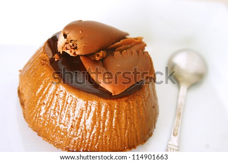 Sweet chocolate mousse cake