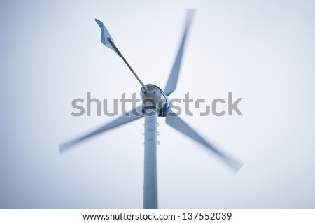 Movement wind turbine with copy-space