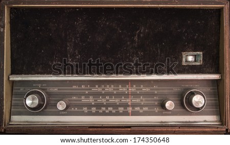 Old radio transistor