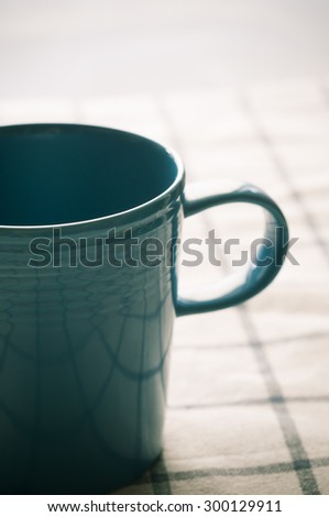 Retro photo of tea mugs