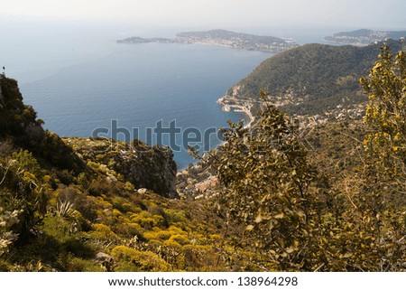 View of Cap Ferrat from the Village of Eze, French Riviera