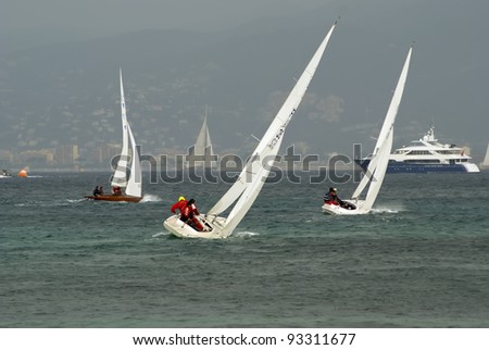 CANNES - SEPTEMBER 26: Annual sailing regatta  