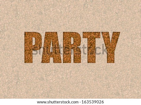 wild party in gold glitter for a glitzy background