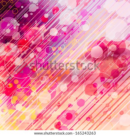 Abstract Graphic Background with circles and lines