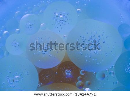 Color abstraction of oil droplets