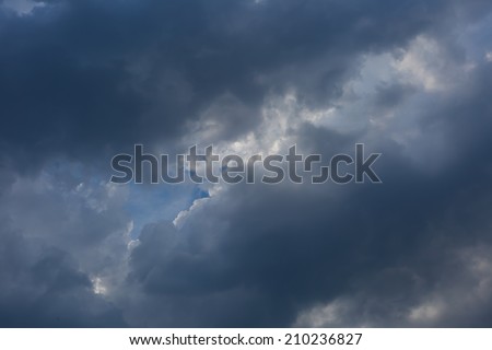 dark clouds on sky.storm weather