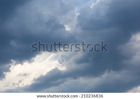 dark clouds on sky.storm weather