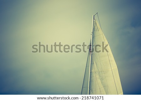 yacht sails detail