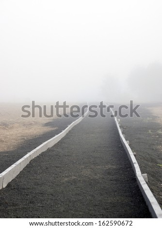 The way goes into the white mist