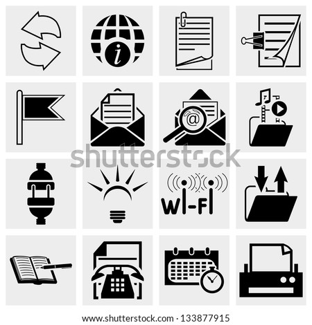 E-mail web icon set E-mail web icon set