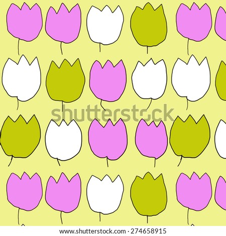 tulips pattern 2