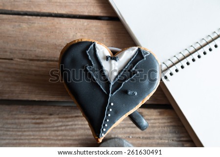 Heart suit. Groom idea. Wedding, love background