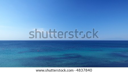 panoramic view of the sky and sea
