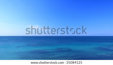 panoramic view of the sky and sea