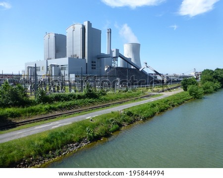 Coal power plant Hannover Germany Coal power plant Hannover Germany