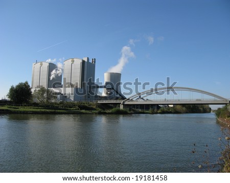 Coal power station, coal-fired power station in Germany