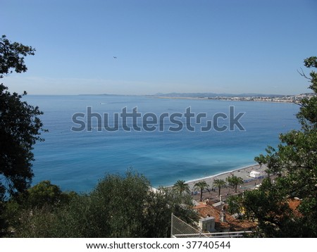 The Promenade des Anglais English: Walk of the English) is a celebrated promenade along the Mediterranean at Nice, France.