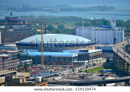 BUFFALO,NY - JUNE 25 :The First Niagara Center, formerly known as HSBC Arena is a multipurpose indoor arena located in downtown Buffalo,NY,USA. It can sit 19,070 fans and is home of the Buffalo Sabres