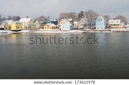 Portsmouth\'s charming South End after a Winter Storm, Portsmouth, New Hampshire, USA