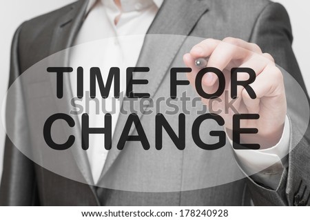Time for Change concept
