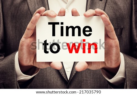 Time to win. Business Concept