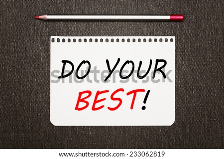 Do Your Best !