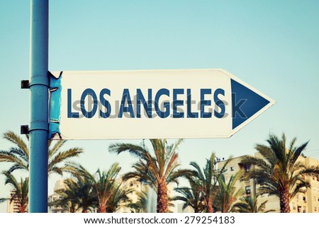 Los Angeles Road Sign. California. USA