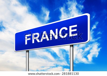 France Road Sign
