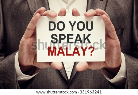 Do You Speak Malay ?