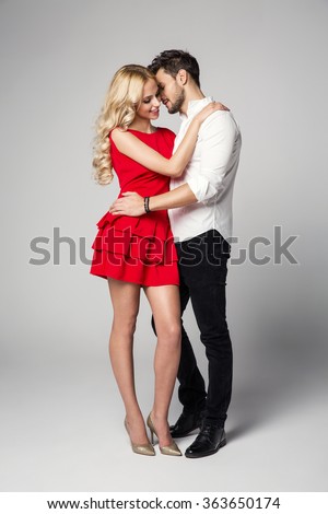 Photo of kissing couple