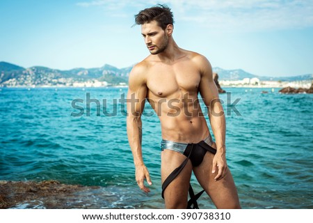 Sexy Male Model Wear Men\'s Underwear