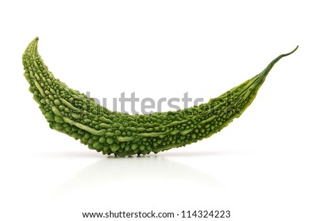 Bitter melon isolated on white background