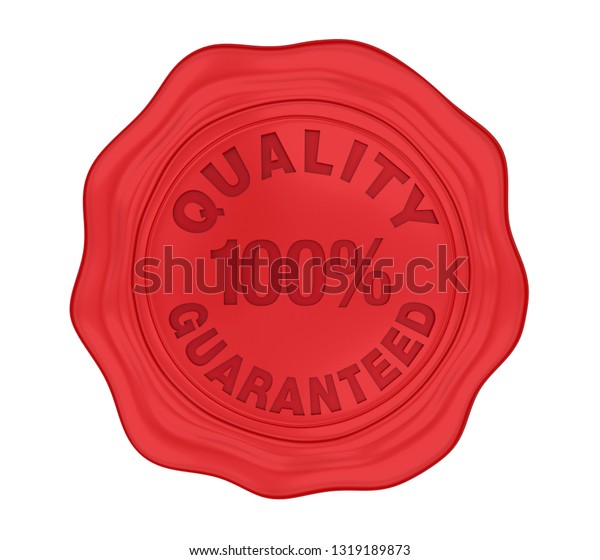 100 Quality Guaranteed Wax Seal Isolated Stock Illustration 1319189873