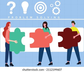 2d Illustration Problem Solve Concept Stock Illustration 2112199607