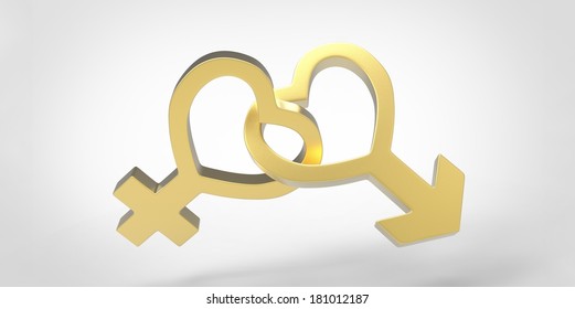 3 D Male Female Sex Symbol Stock Illustration 181012187 Shutterstock