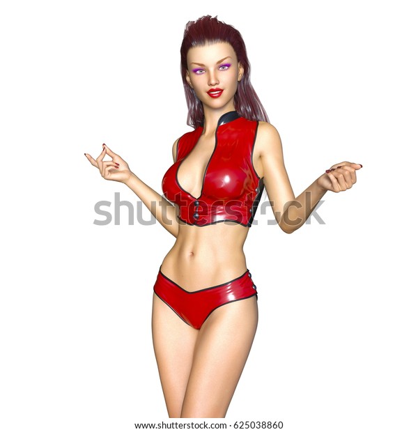 D Cg Rendering Bikini Woman Stock Illustration Shutterstock