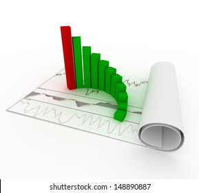 Graph Showing Rise In Profits Or Earnings Images Stock Photos