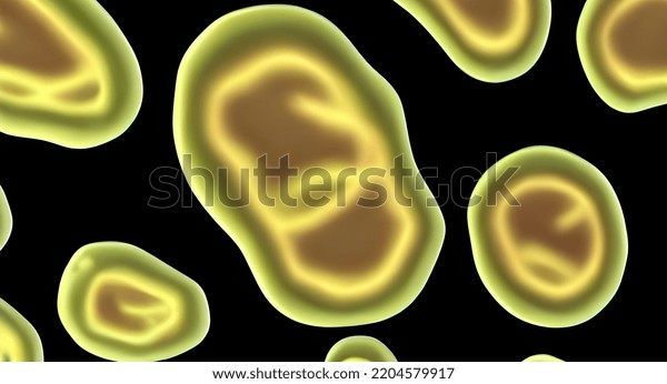 3d Render Bacteria Virus 3d Render Stock Illustration 2204579917