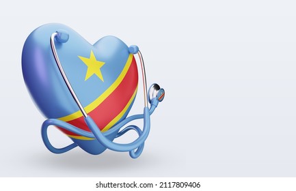 3d World Health Day Democratic Congo Stock Illustration 2117809406