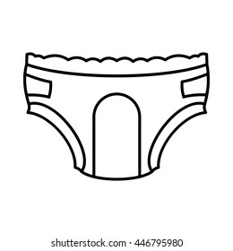 Adult Diapers Icon Outline Style Stock Vector Royalty Free