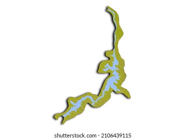 Aswan Governorateegypt Map Shaded Relief Map Stock Illustration