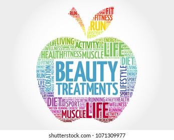 Beauty Apple Word Cloud Health Concept Stock Illustration 1235009314