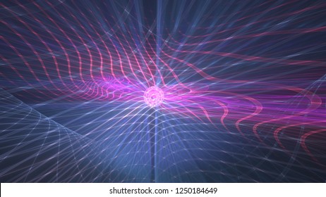 Burst Energy Illustration Electromagnetic Fields Stock Illustration