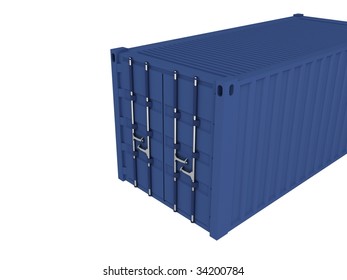 D Illustration Iso Container Isolated On Stock Illustration