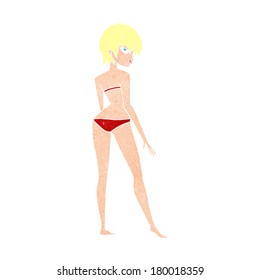 Cartoon Bikini Woman Stock Illustration 179995769 Shutterstock