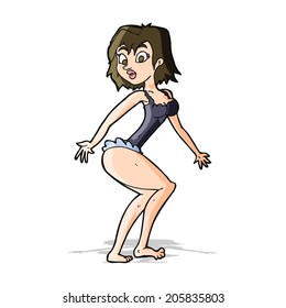 Cartoon Woman Lingerie Stock Vector Royalty Free Shutterstock