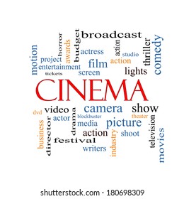 Cinema Word Cloud Concept Great Terms Shutterstock