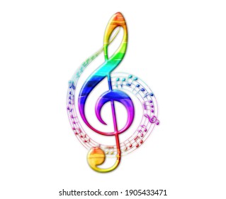 Clef Music Note Symbol Lgbt Gay Stock Illustration