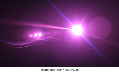 Digital Lens Flare Lens Flare Light Stock Illustration